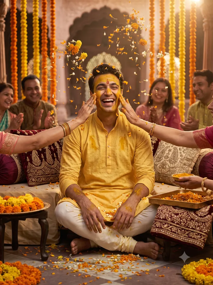 Haldi look